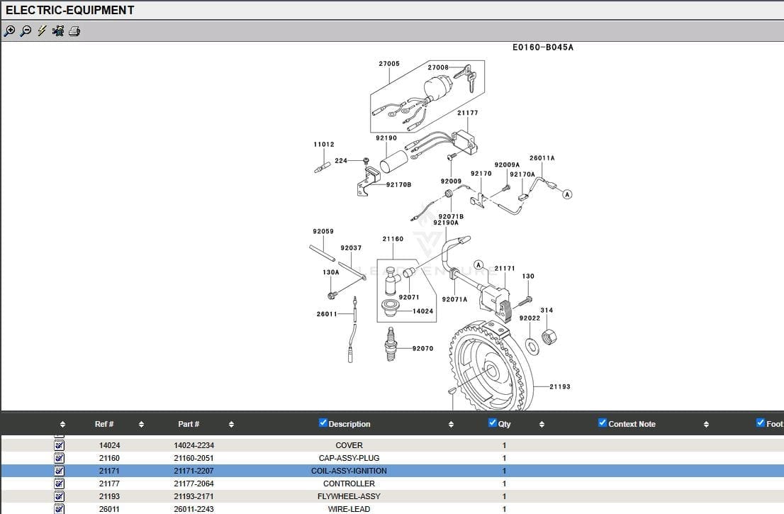 Genuine Kawasaki 21171-2207 Ignition Coil FE290D FE350D FE400D - Image 6