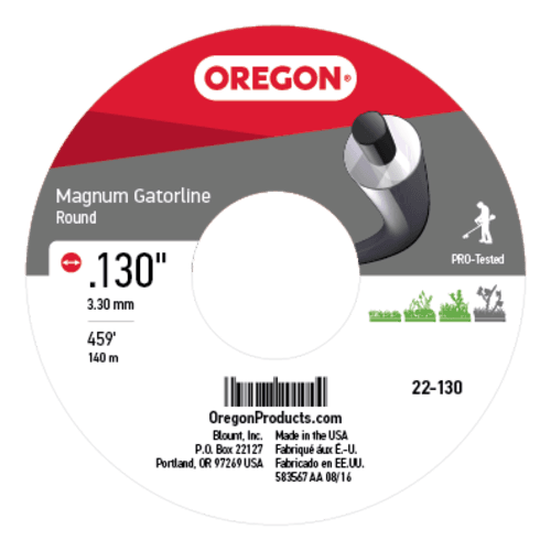 Oregon 22-130 Magnum Gatorline Round Trimmer Line, .130" x 459' 3lb Spool - Image 3