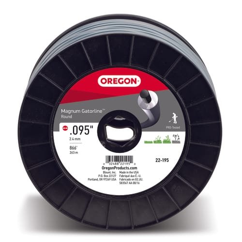 Oregon 22-195 Magnum Gatorline Round Trimmer Line, .095" x 866' 3lb Spool
