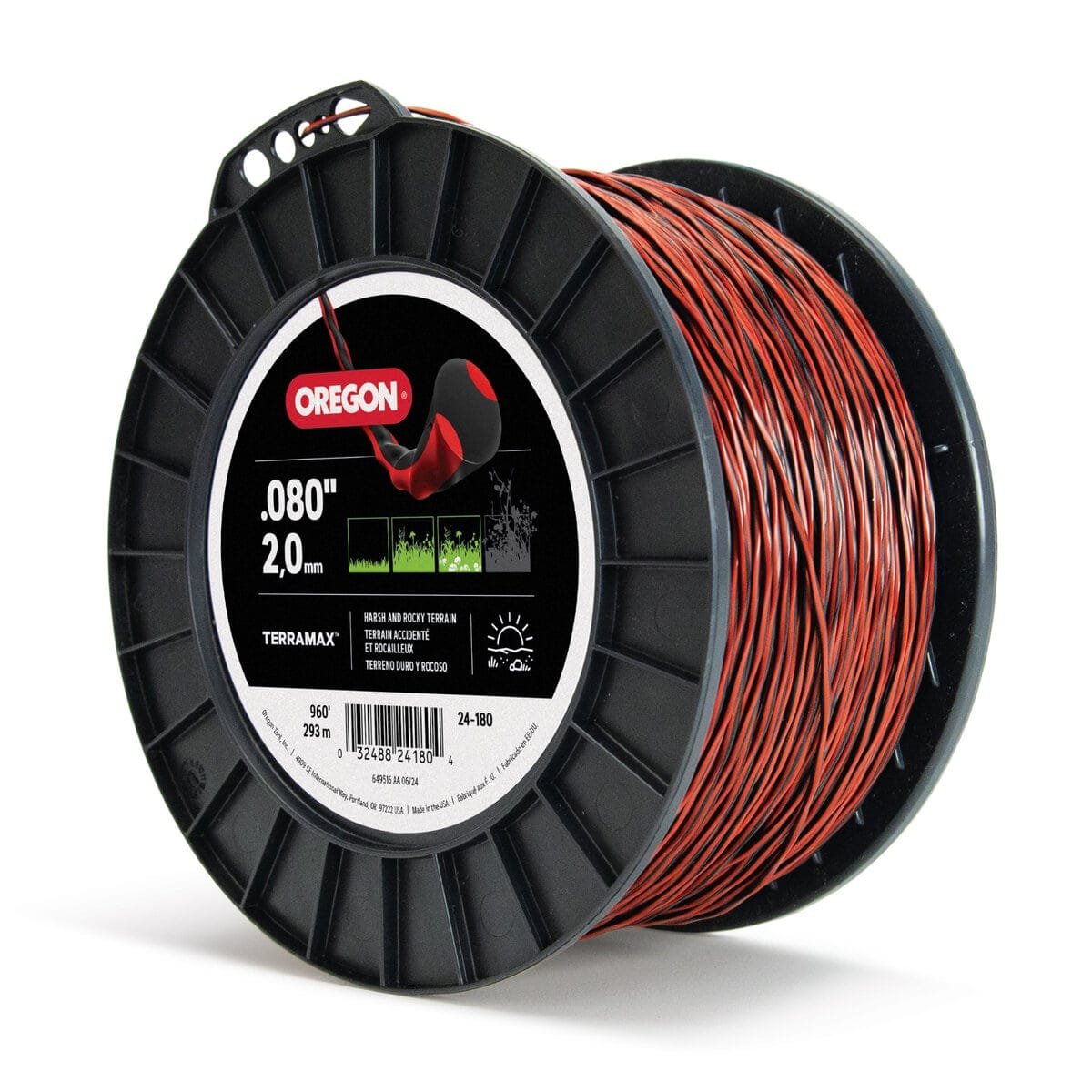 Oregon 24-180 TerraMax Trimmer Line, .080" Diameter by 960' 3lb Spool