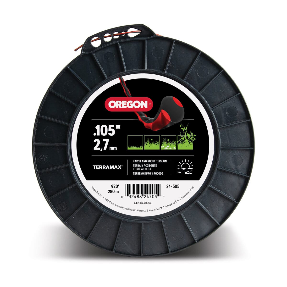 Oregon 24-505 TerraMax Trimmer Line .105" Diameter by 950', 5lb Spool - Image 3