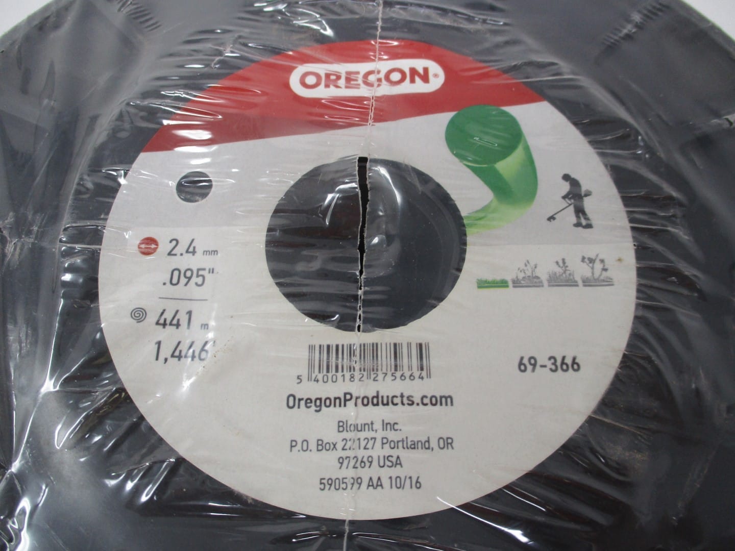 Oregon 69-366 Trimmer Line .095" x 1446' Round, 5lb Spool Green - Image 3