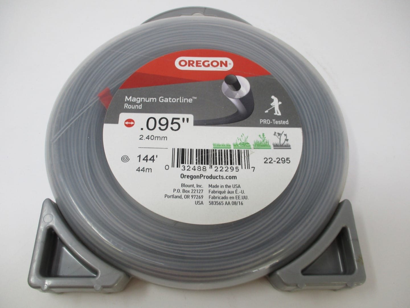 Oregon 22-295 Magnum Gatorline Round Trimmer Line .095" x 144'