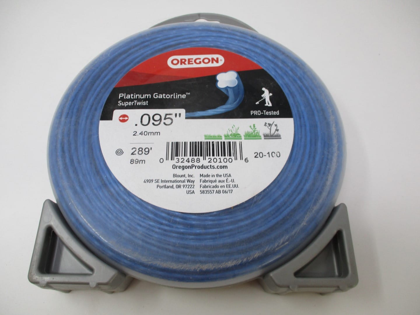 Oregon 20-100 Platinum Gatorline Supertwist Trimmer Line .95" x 291'