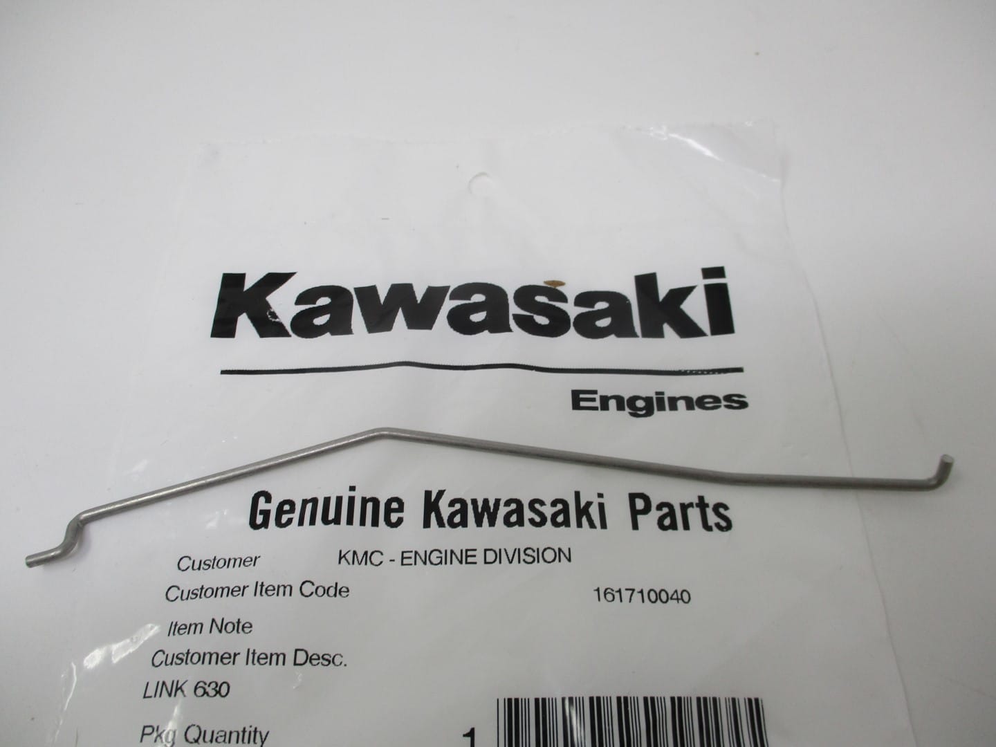 2 Genuine Kawasaki 16171-0040 & 92145-7034 Carburetor Linkage & Spring FH601V - Image 4
