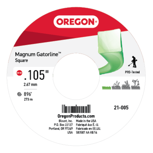 Oregon 21-005 Gatorline Square Trimmer Line, .105" x 896' 5lb Spool - Image 3