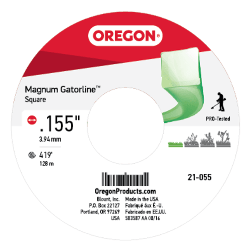 Oregon 21-055 Gatorline Square Trimmer Line, .155" x 419' 5lb Spool - Image 3
