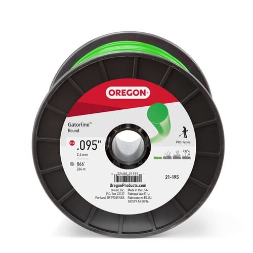 Oregon 21-195 Gatorline Round Trimmer Line, .095" x 867' 3lb Spool