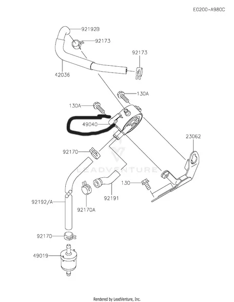 For Kawasaki 49040-0801 Fuel Gas Pump Genuine Mikuni FX751V FX801V FXT00V - Image 4