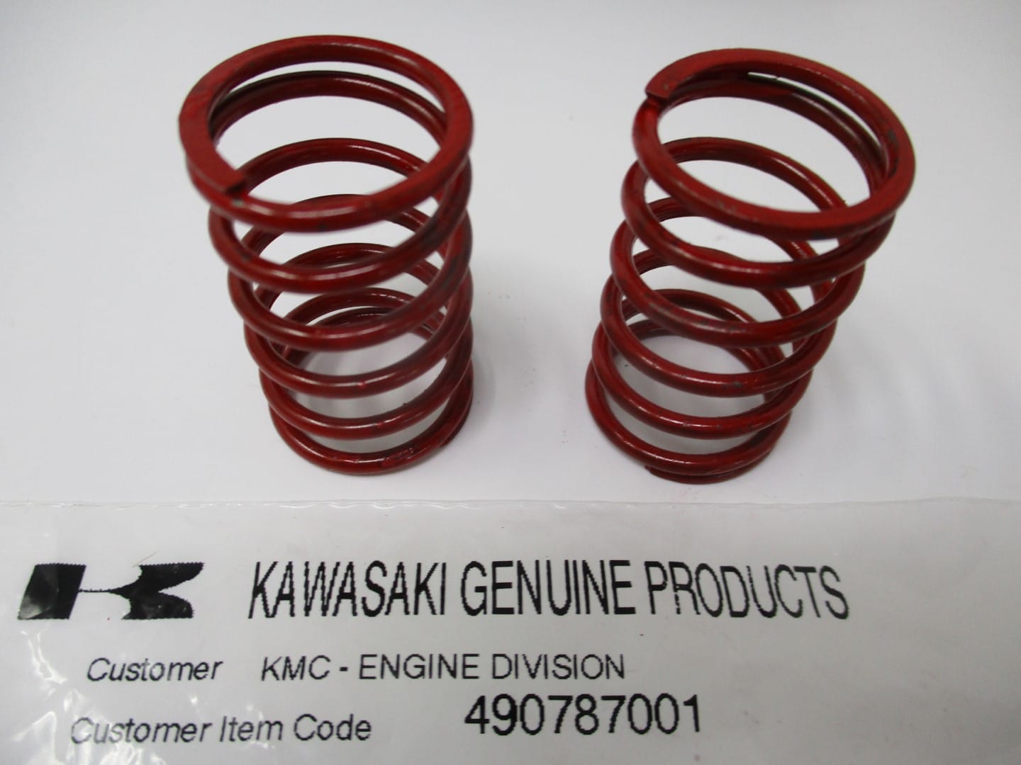 2 Genuine Kawasaki 49078-7001 Engine Valve Spring FH480V FH500V FH531V FH541V - Image 4