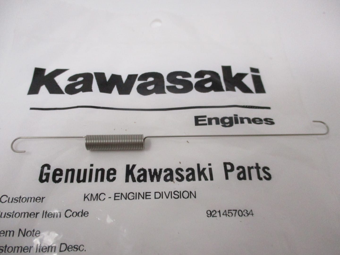 Genuine Kawasaki 92145-7034 Carburetor Linkage Spring FH601V FH641V FH680V FH721 - Image 4