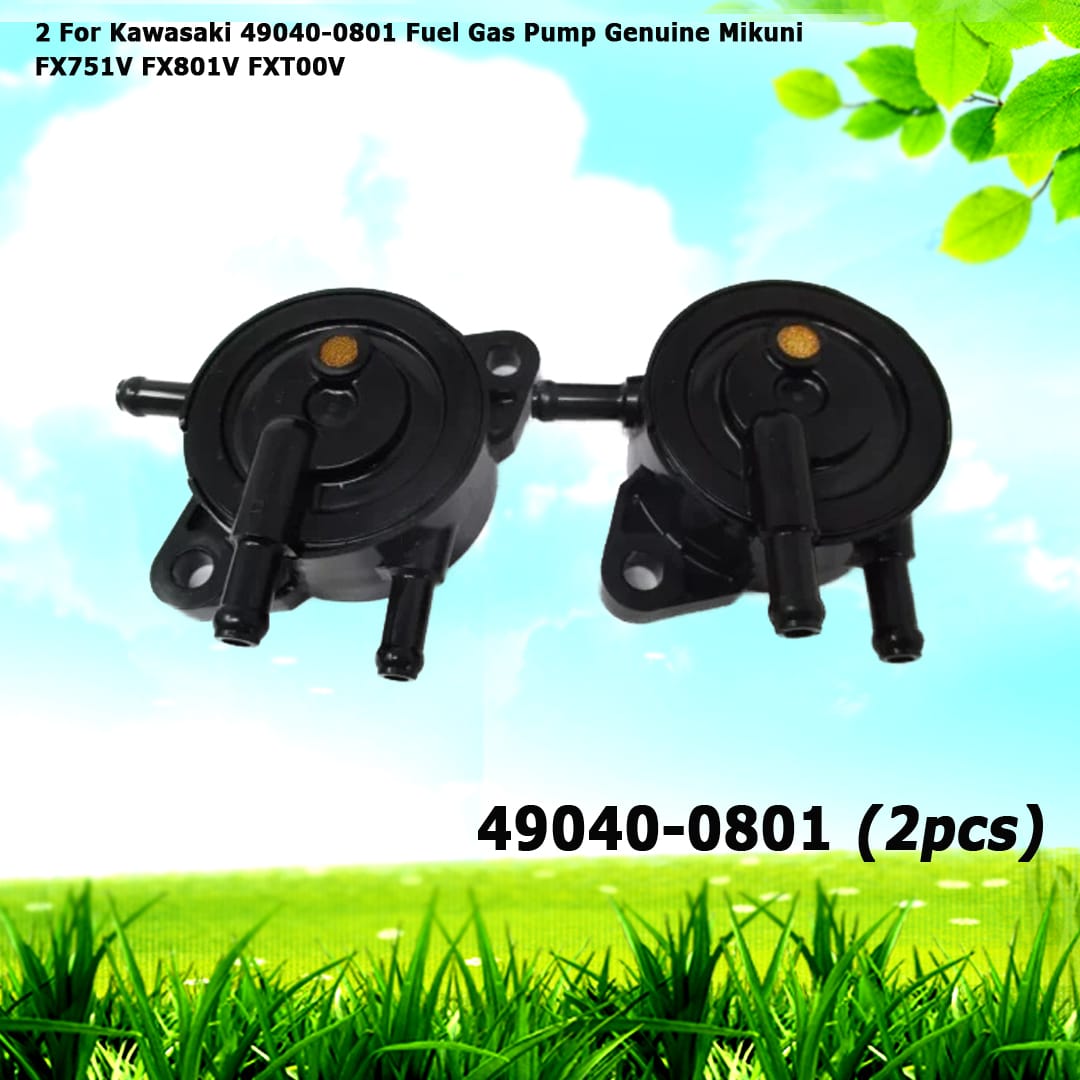 2 For Kawasaki 49040-0801 Fuel Gas Pump Genuine Mikuni FX751V FX801V FXT00V