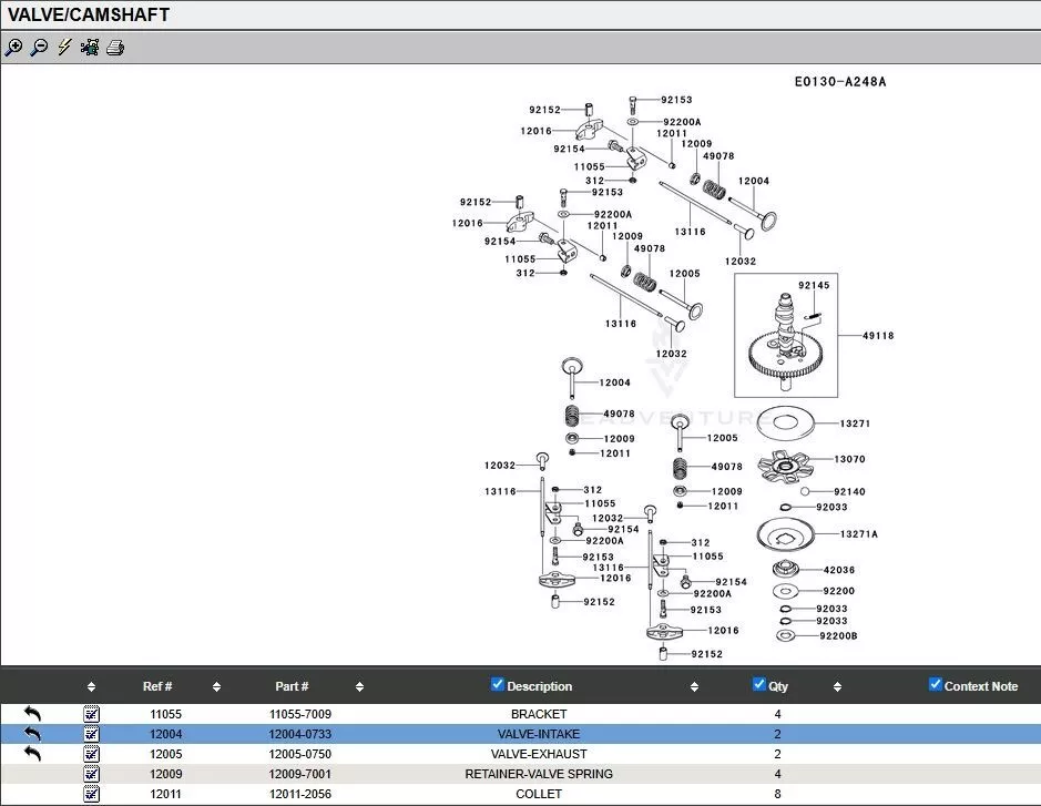 Genuine Kawasaki 12004-0733 Intake Valve Spring Oil Seal 92049-0862 49078-7002 - Image 4