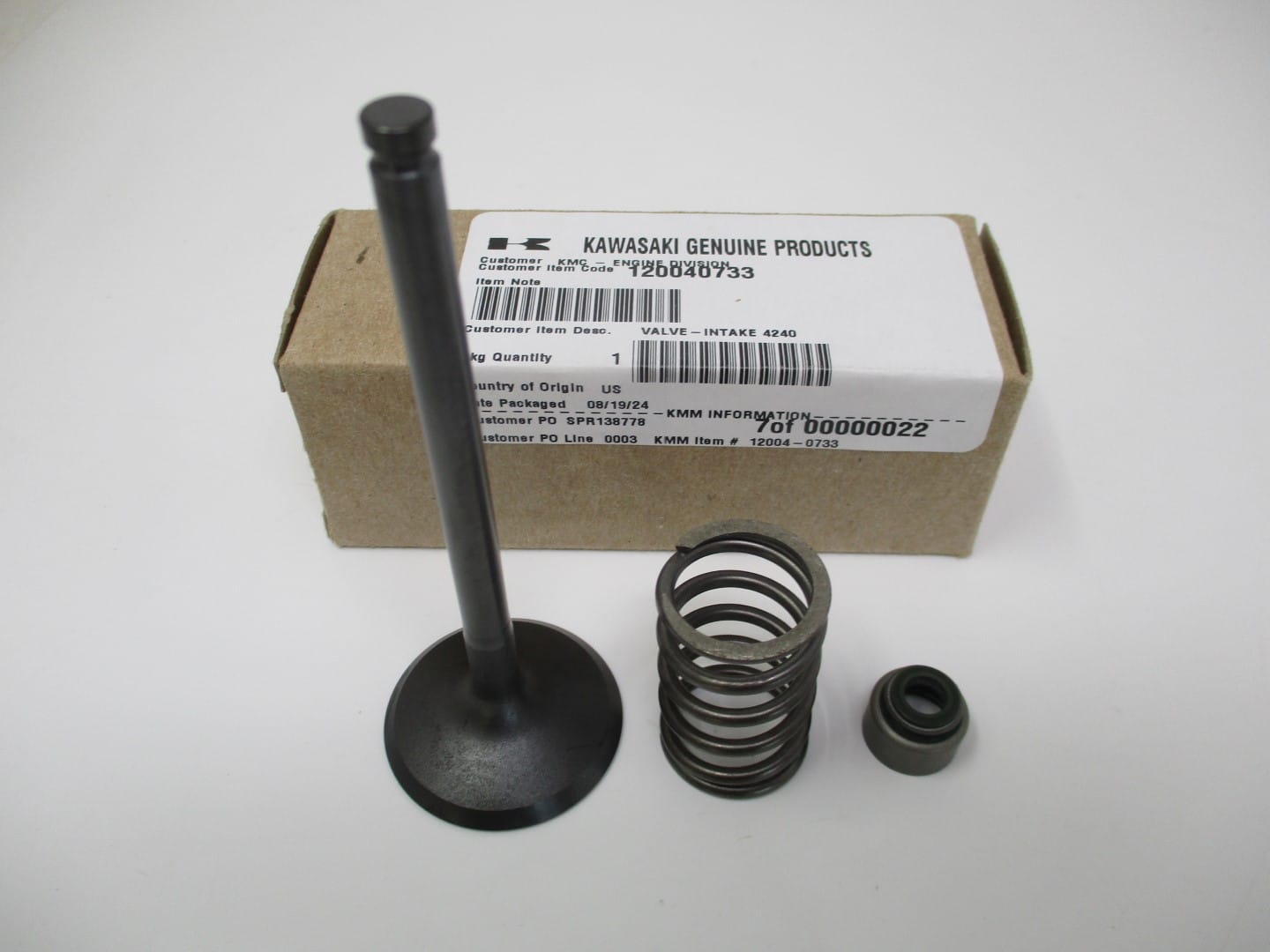 Genuine Kawasaki 12004-0733  Intake Valve Spring Oil Seal 92049-0862 49078-7002 - Image 3