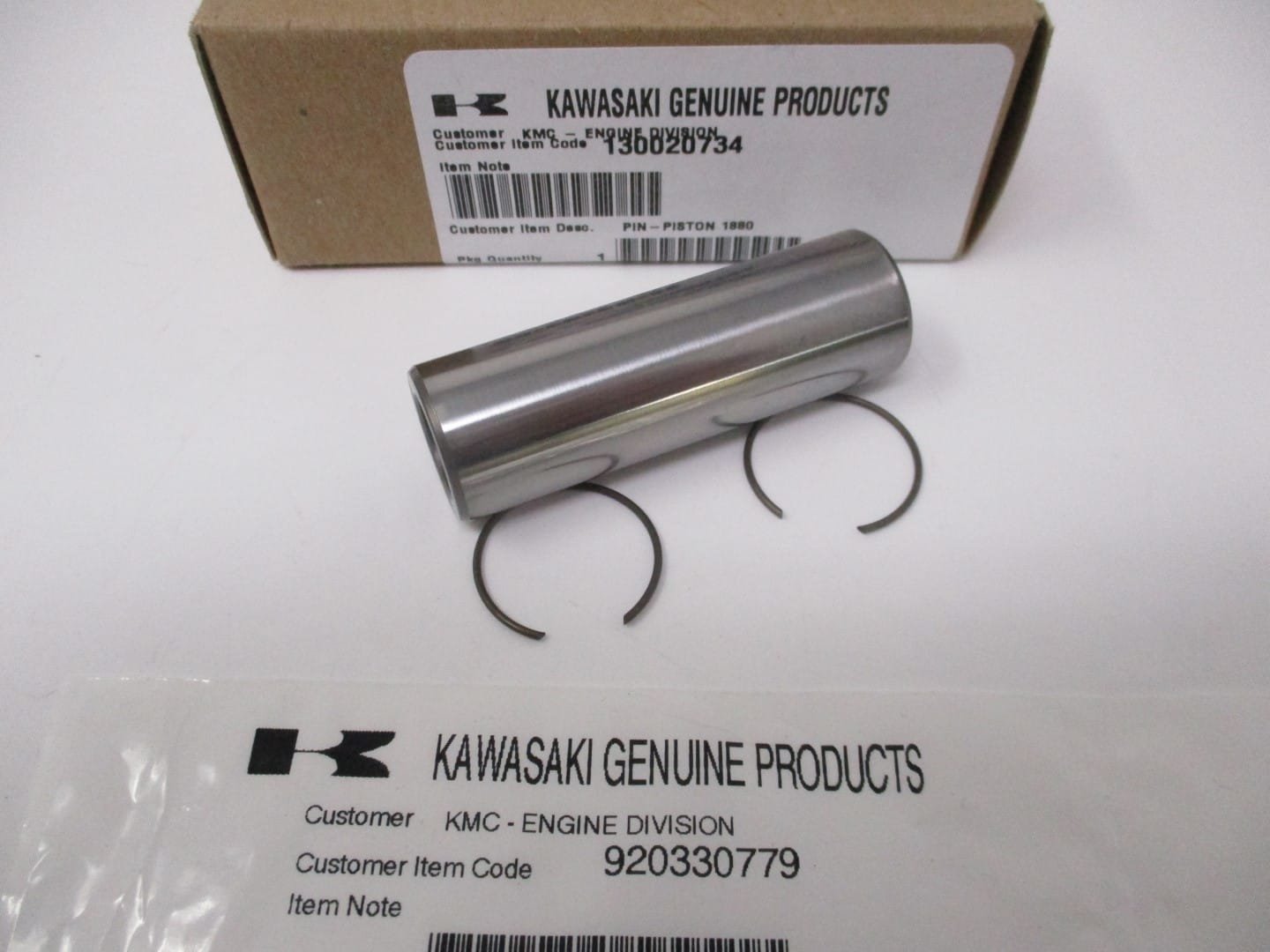 Genuine Kawasaki 13002-0734 Piston Pin & Snap Rings 92033-0779 FX751V FX801V - Image 4