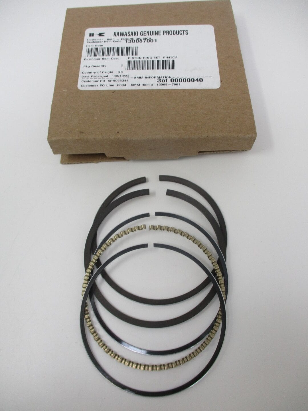 Genuine Kawasaki 13008-7001 Piston Rings 13008-6030 for FH381V FH430 FJ180V - Image 3