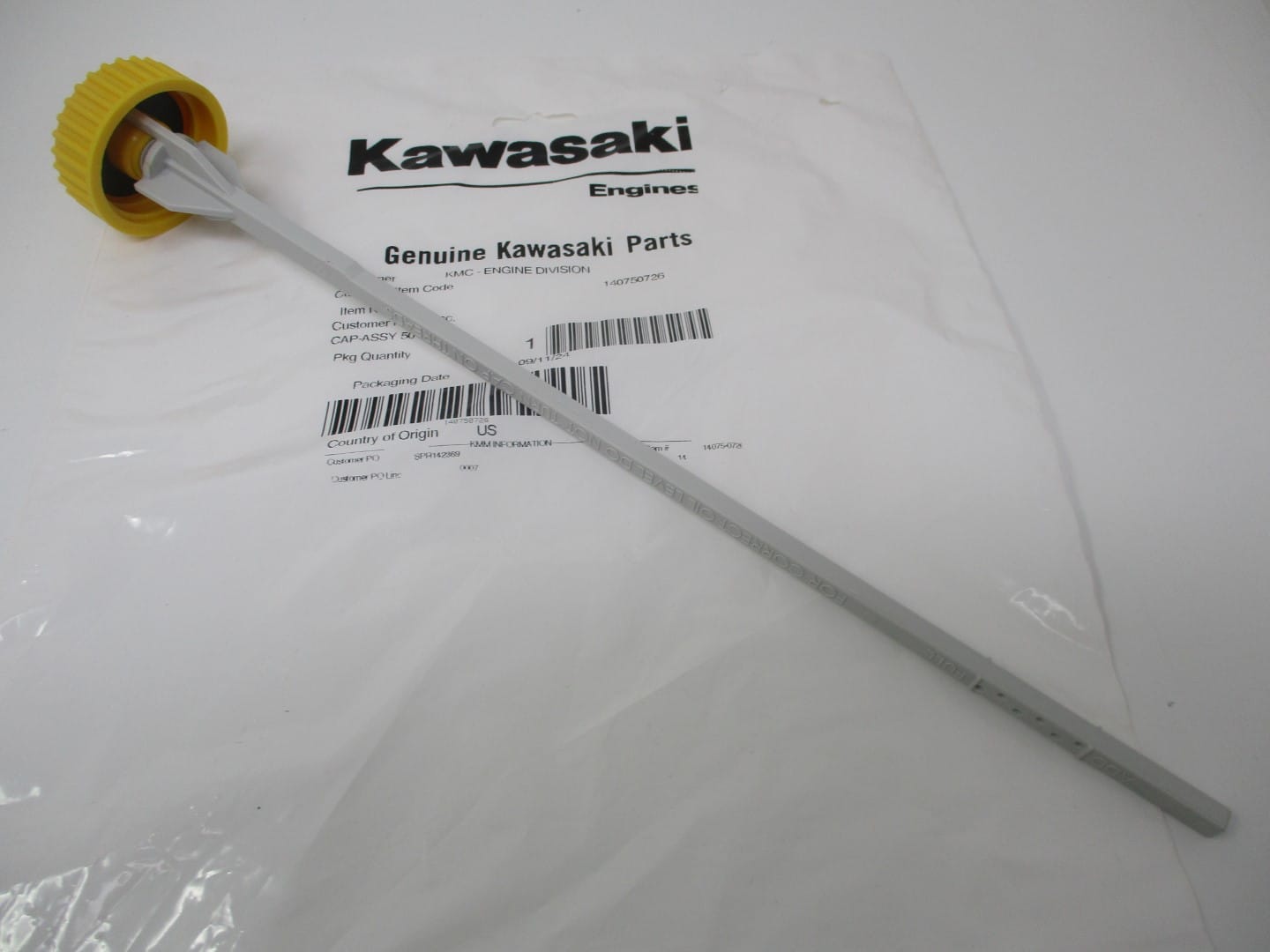 Genuine Kawasaki 14075-0726 14075-0050 Dipstick FX921V FXT00V - Image 4