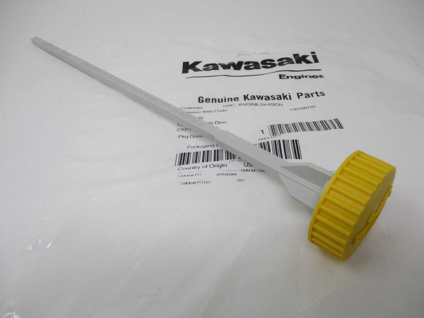 Genuine Kawasaki 14075-0726 14075-0050 Dipstick FX921V FXT00V - Image 3