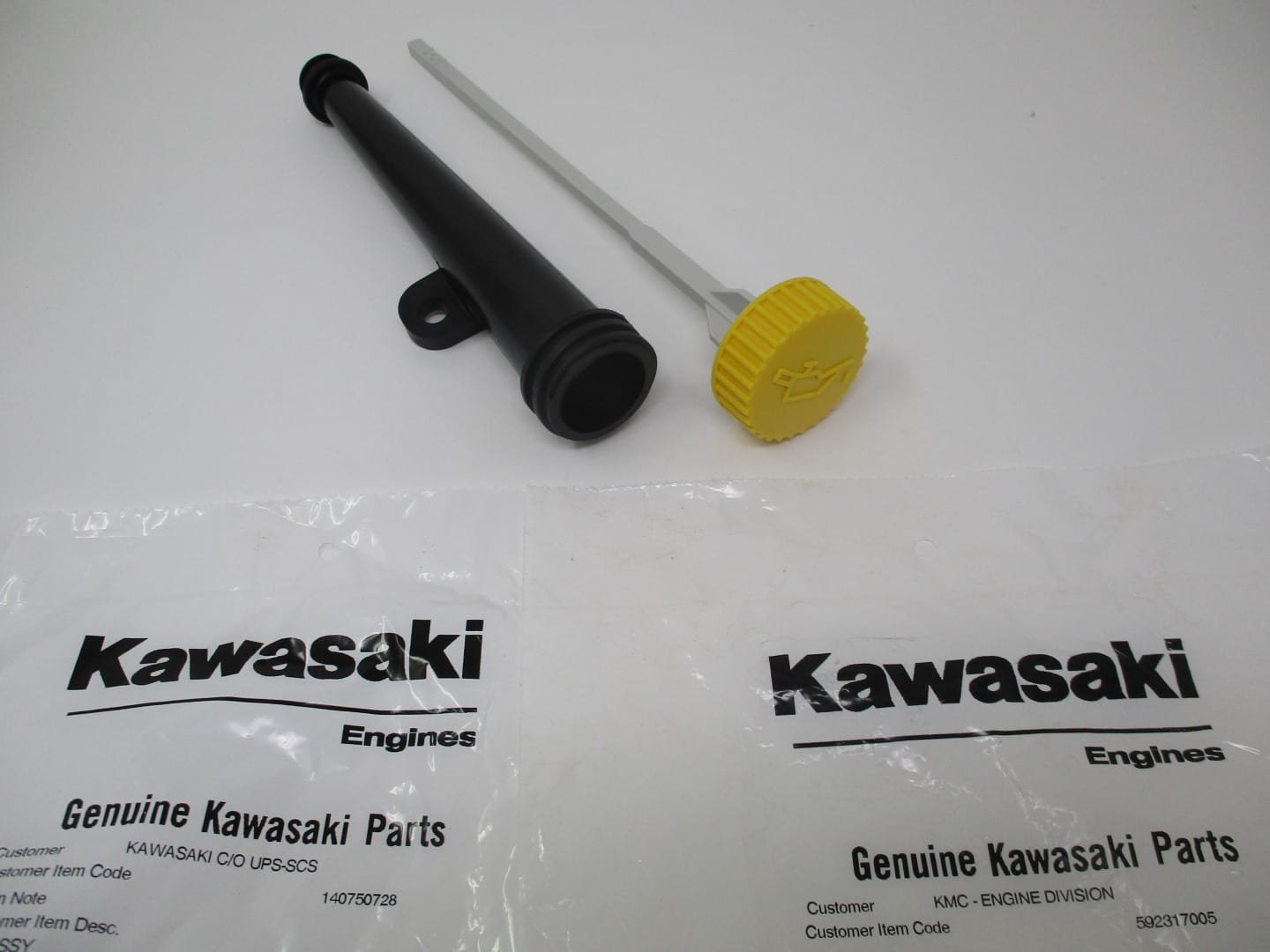 Genuine Kawasaki 59231-7005 Oil Filler Tube, Dipstick 14075-0728 & O-Ring FH541V, FH500V, FH531V, FH541V, FH580V - Image 3