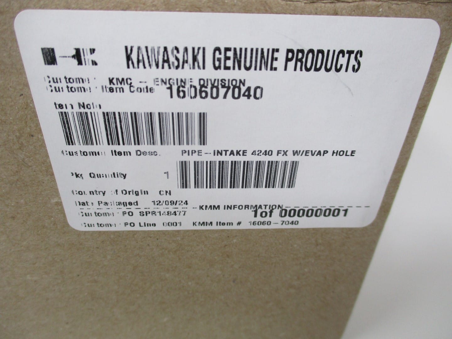 Genuine Kawasaki 16060-7040 Intake Pipe for Canister Air Filter Adaptor - Image 6