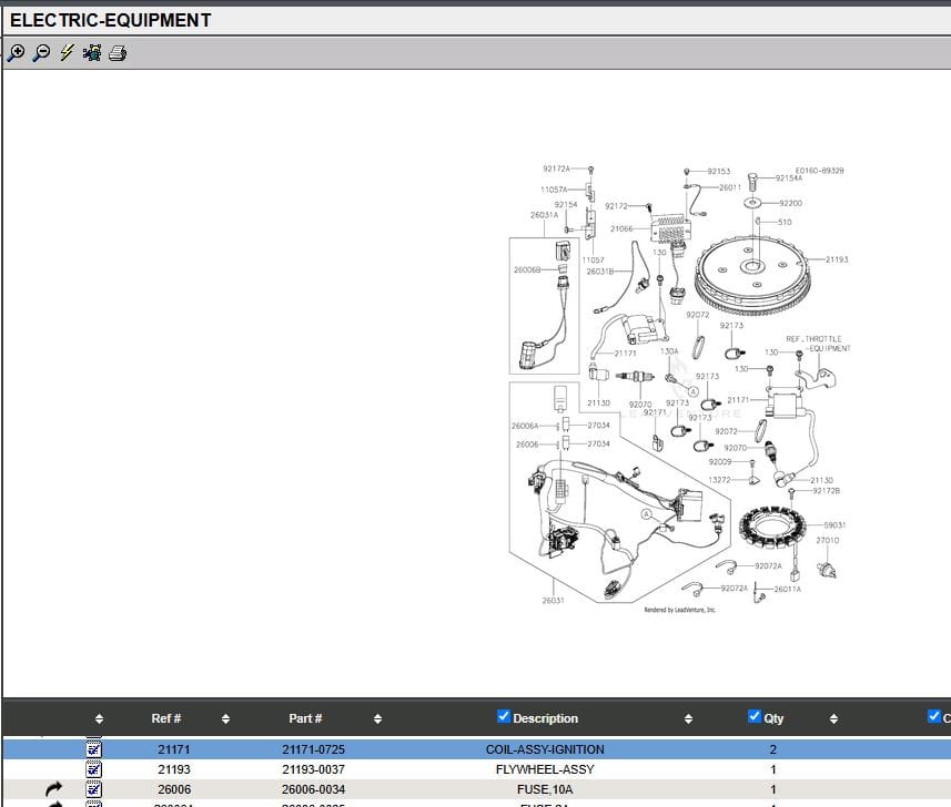 Genuine Kawasaki 21171-0725 & 21130-2060 2EFI Ignition Coil Spark Plug Cap FXT00V - Image 2