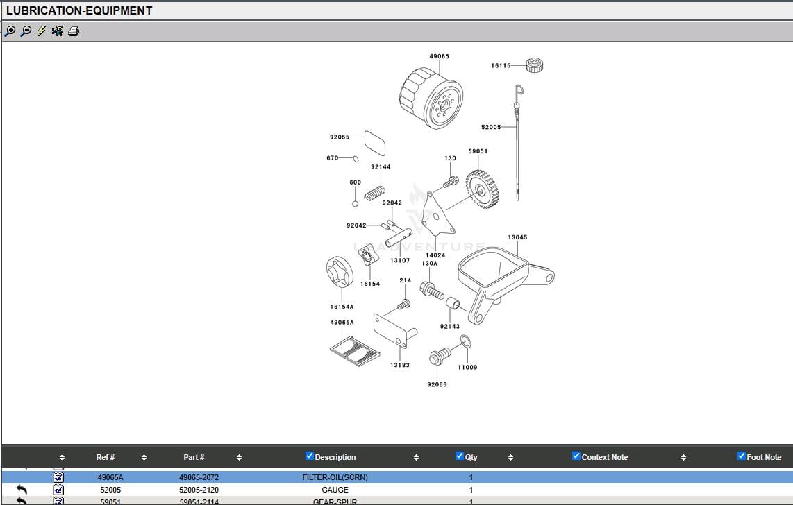 Genuine Kawasaki 49065-2072 Oil Filter Screen FD440V FD501D FD501V FD620D FD661D - Image 4