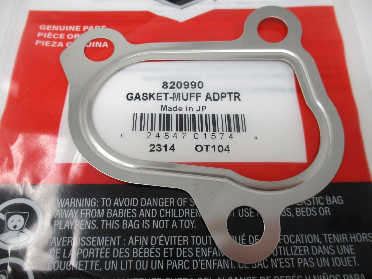 Genuine Briggs & Stratton Daihatsu 820990 Muffler Adapter Gasket - Image 4
