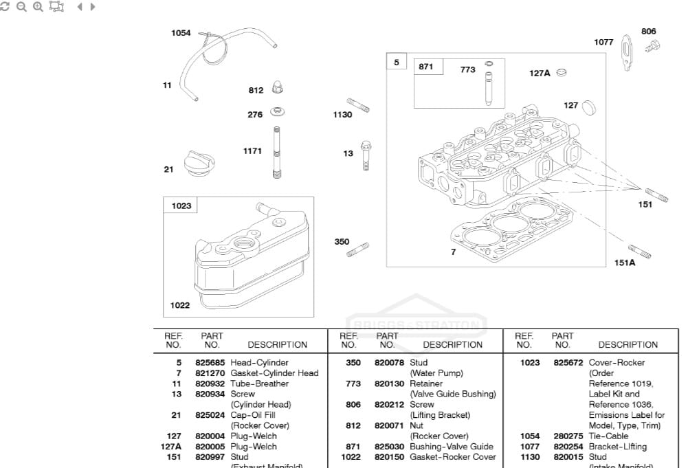 For Briggs & Stratton 821270 Head Gasket Daihatsu DM950 Turbo Ventrac - Image 5
