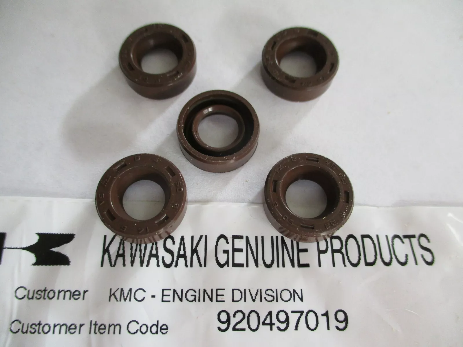 5 Genuine Kawasaki 92049-7019 Oil Seals FH381V FH430V FH541V FH580V - Image 5