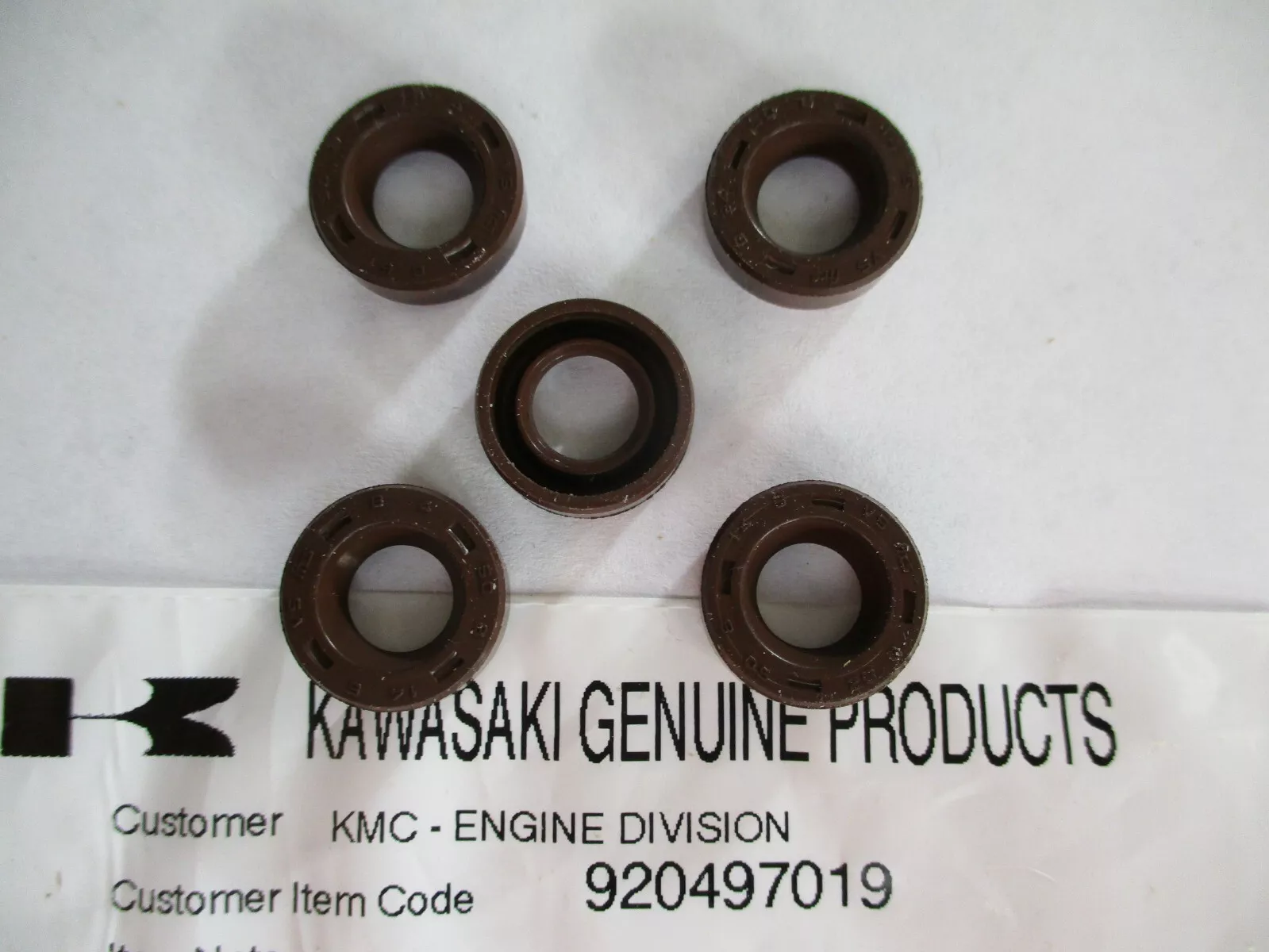 5 Genuine Kawasaki 92049-7019 Oil Seals FH381V FH430V FH541V FH580V - Image 4