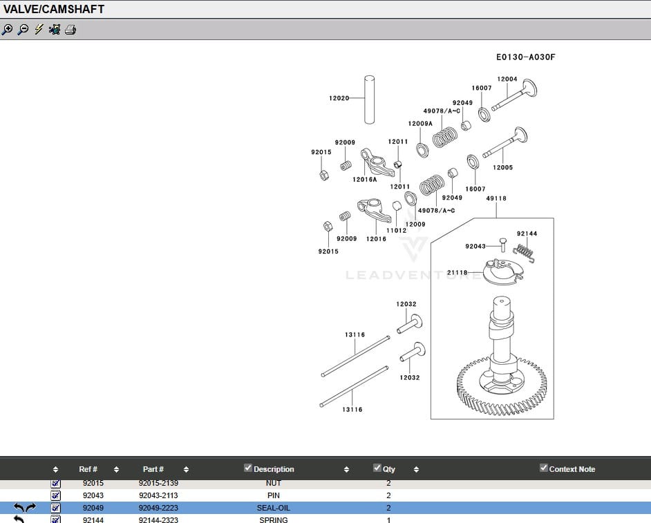 2 Genuine Kawasaki 92049-2275 Valve Oil Seal for FC400V FC401V FC420V FC540V - Image 5