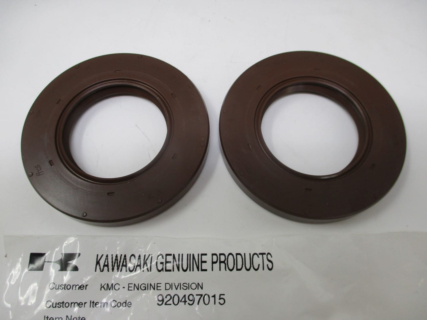 2 Genuine Kawasaki 92049-7015 Crankcase Oil Seal FH381V FH430V FH480V - Image 4