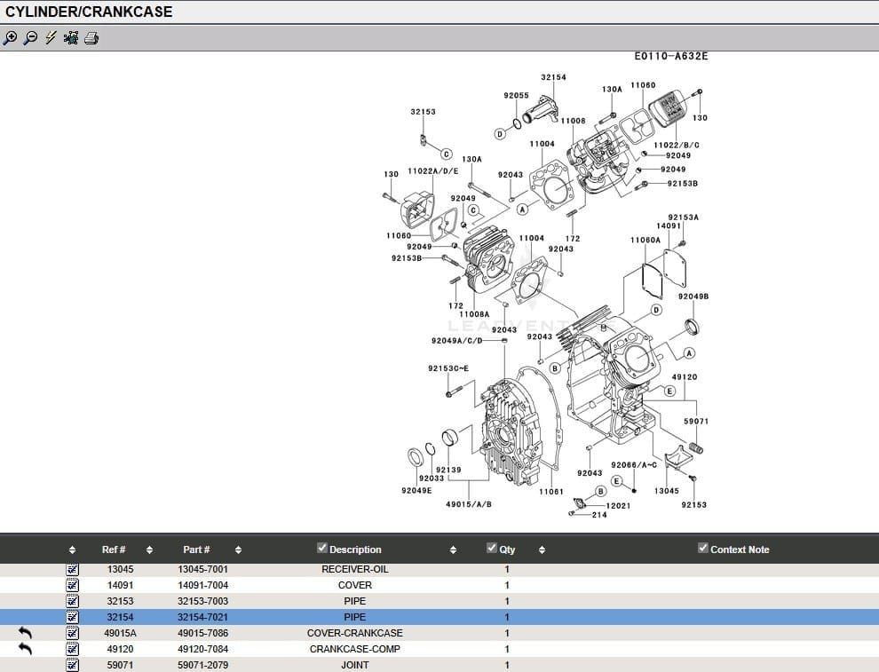 2 Genuine Kawasaki 92055-7022 O-Rings FH601D FH641D FH680D FH721D FH770D - Image 4