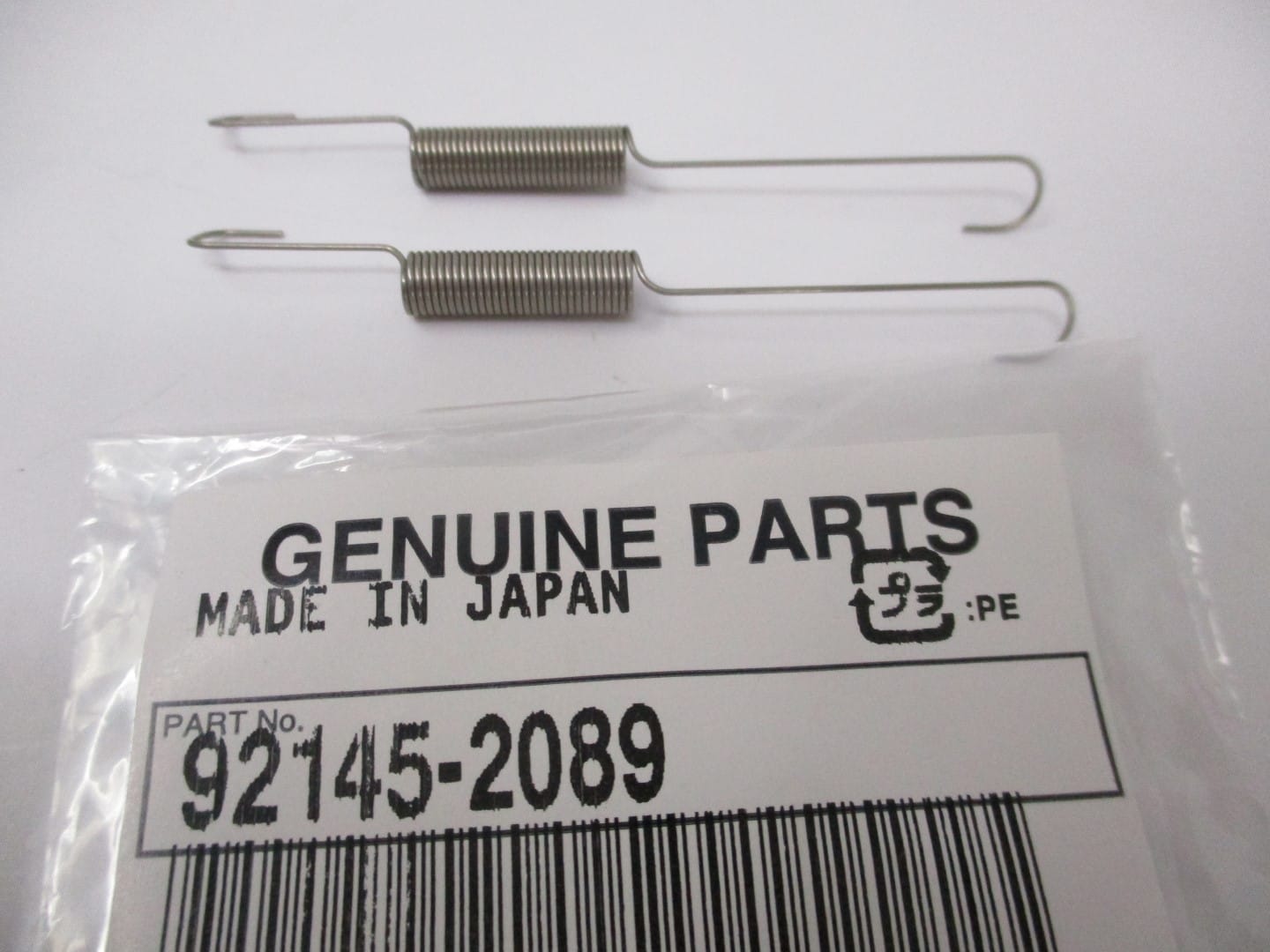 2 Genuine Kawasaki 92145-2089 Carburetor Throttle Governor Spring FE120D FE120G Toro Flex 21 - Image 3