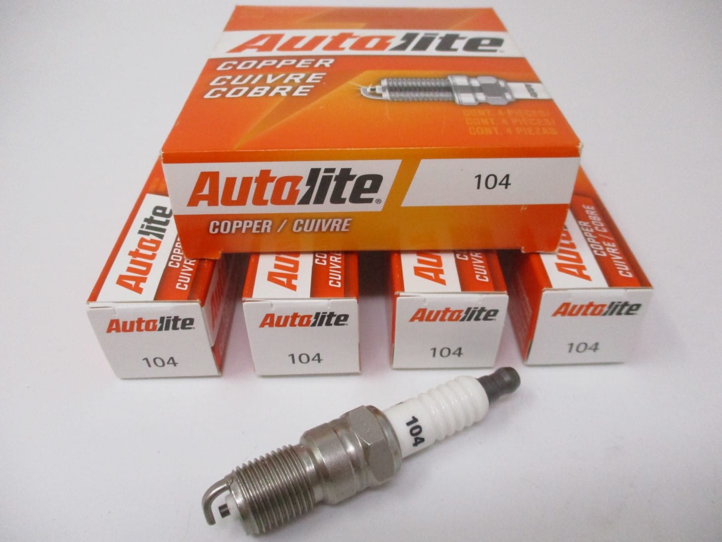 4 AutoLite 104 Spark Plug for NGK 3951 TR55 2238 TR5 3623 BPR6EFS
