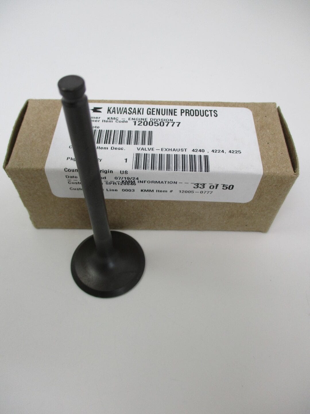 Genuine Kawasaki 12005-0777 Exhaust Valve FR651V FR691V FR730V FS651V FS691V - Image 3