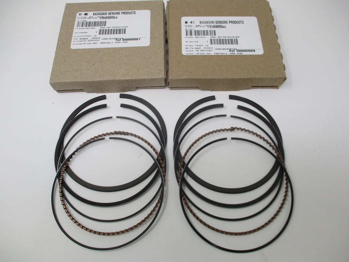 2 Genuine Kawasaki 13008-0582 Standard Piston Rings STD FXT00V - Image 3