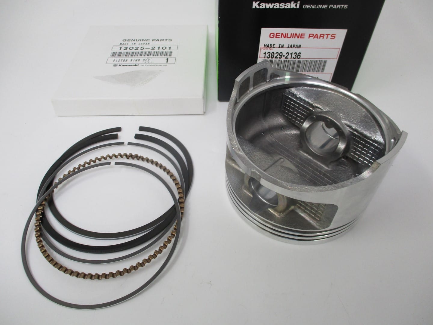 Genuine Kawasaki 13029-2136, 13025-2101 Piston & Rings FE400D Oversize 0.50 - Image 6