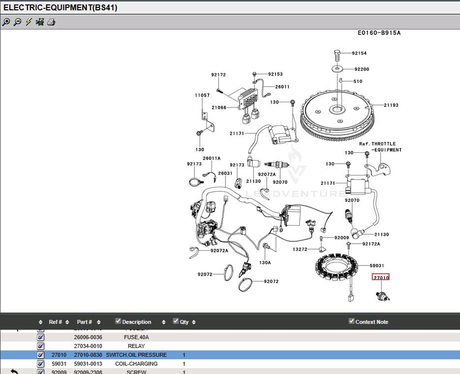 Genuine Kawasaki 27010-0830 Oil Pressure Switch for FS730V FX820A FX850V FXT00V - Image 2