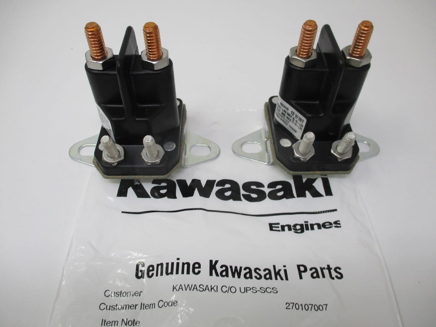 2 Genuine Kawasaki 27010-7007 Starter Solenoid FR651V FR691V FS481V FS600V FX691 - Image 3