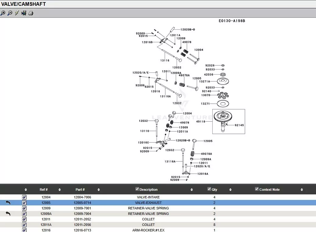 Genuine Kawasaki 49078-7007 Valve Spring Exhaust FX921V FXT00V 49078-7004 - Image 4