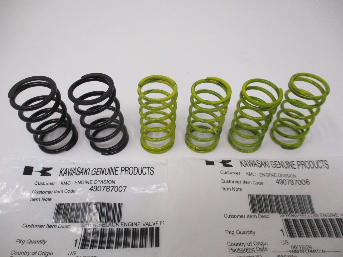 Genuine Kawasaki 49078-7006 & 49078-7007 Valve Springs Intake Exhaust FX921V - Image 3