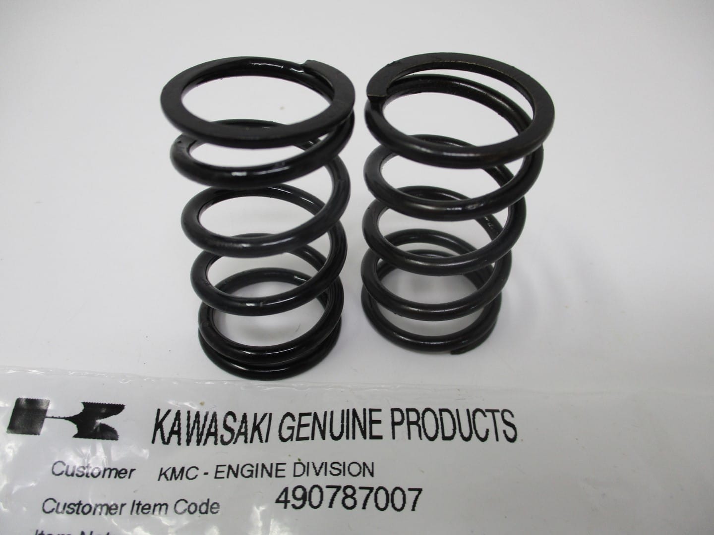 2 Genuine Kawasaki 49078-7007 Valve Spring Exhaust FX921V FXT00V 49078-7004 - Image 3