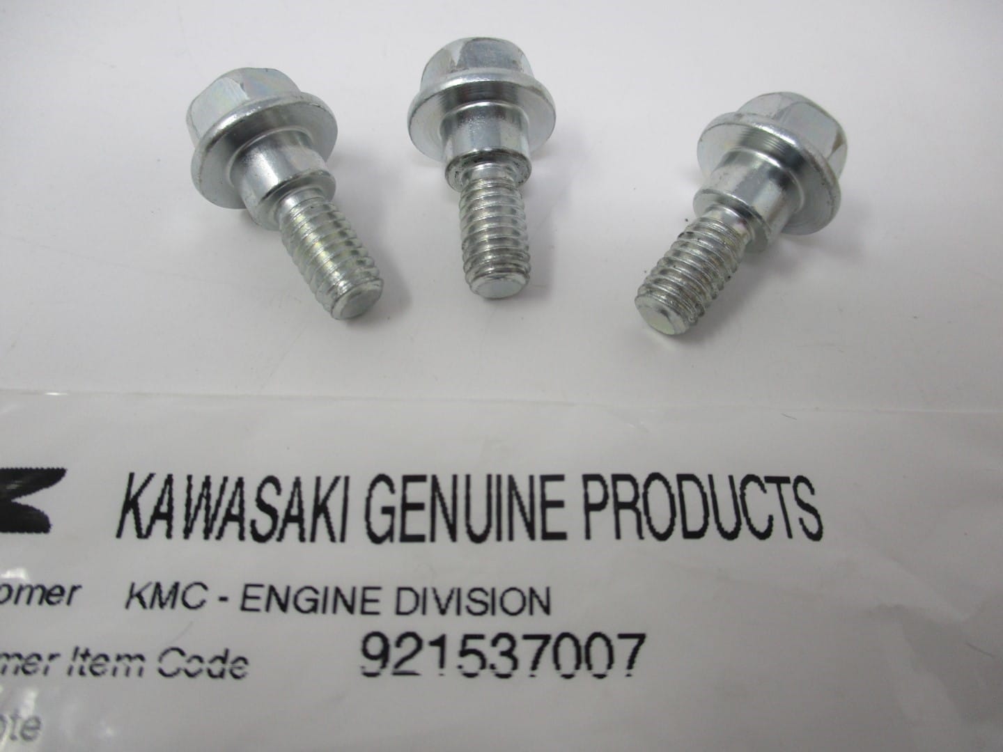 3 Genuine Kawasaki 92153-7007 Shroud Shoulder Bolt 6X16 92026-7001 Engine Cover - Image 4