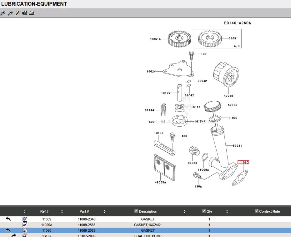 Genuine Kawasaki 11060-2083 Oil Fill Tube Dip-Stick Gasket 11009-2761 FH440V - Image 4