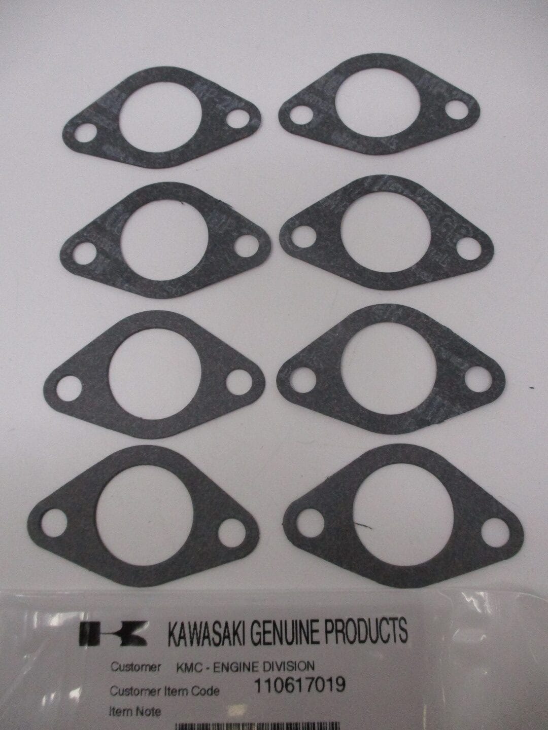 8 Genuine Kawasaki 11061-7019 Intake Manifold Gaskets FH451V FH500V FH531V - Image 3