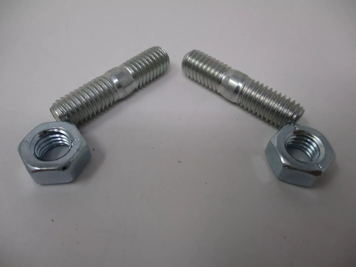 2 Genuine Kawasaki 172BA0818 Double End Exhaust Bolts Stud 8x18 mm with Nut M8-1.25