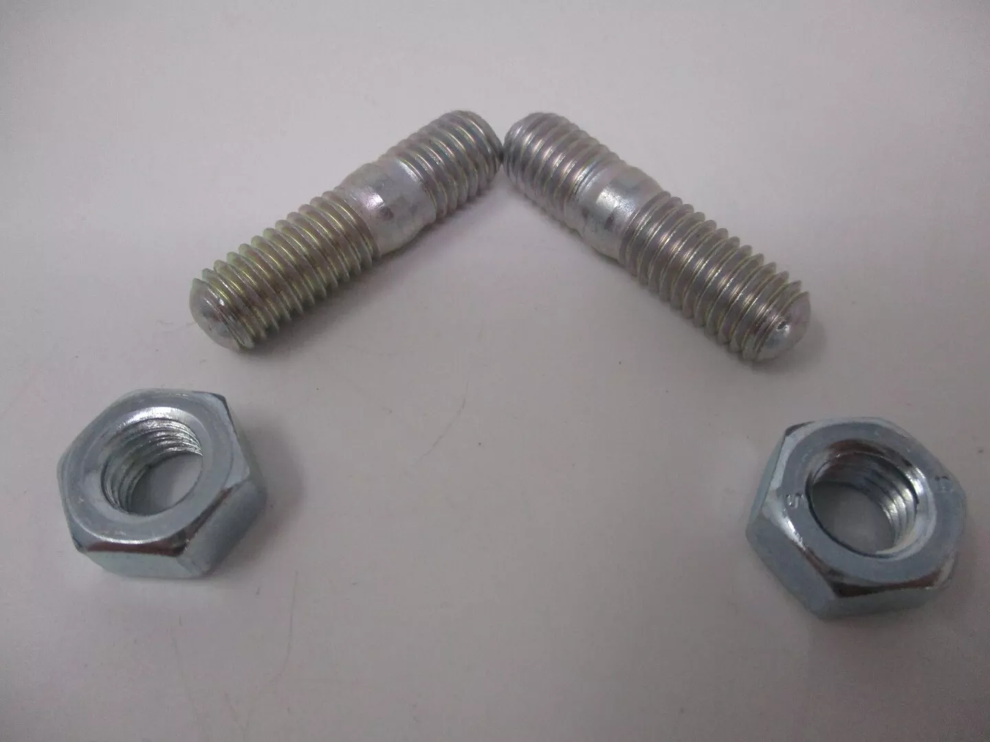 2 Genuine Kawasaki 172BA0820 Head Stud Bolt 8x20mm with Nuts FE250D FE290D FE400D