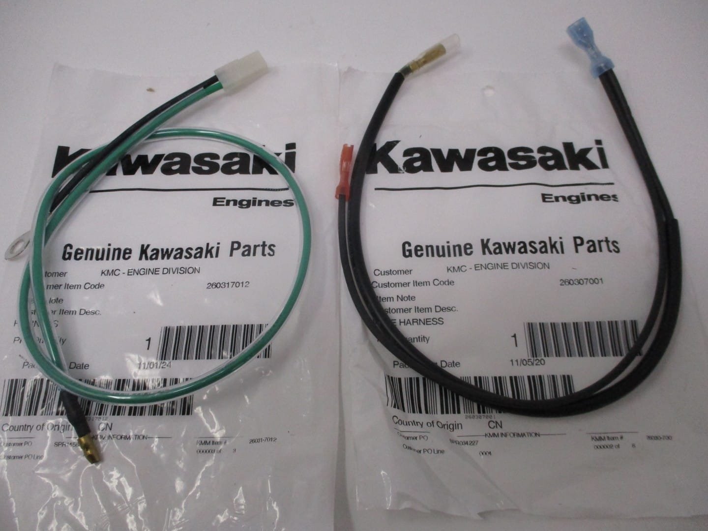Genuine Kawasaki 26030-7001 & 26031-7012 Wire Harness FH541V FH580V FH601D FH680D - Image 2