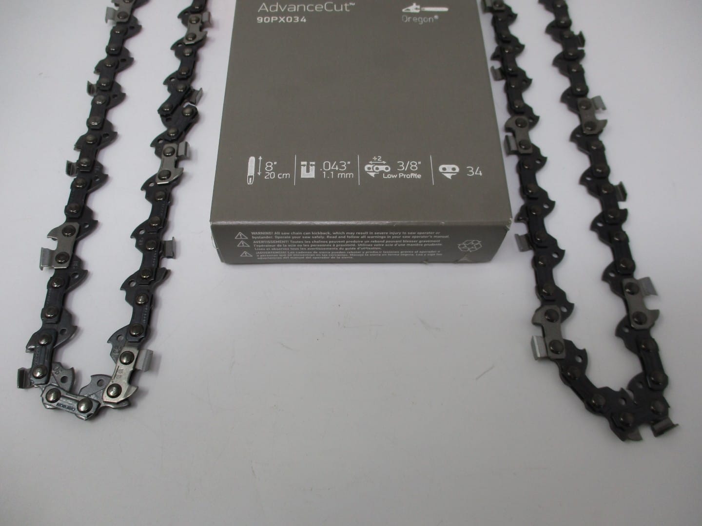 2 Genuine Oregon 90PX034G Pole Saw Chainsaw Chain 8" Bar 34 Drive Links Polesaw - Image 3